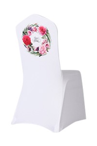 Customized Hotel Chair Cover Special White Banquet Thickening Universal One Piece Wedding Hotel Elastic Fabric Chair Cover SKSC024 side view